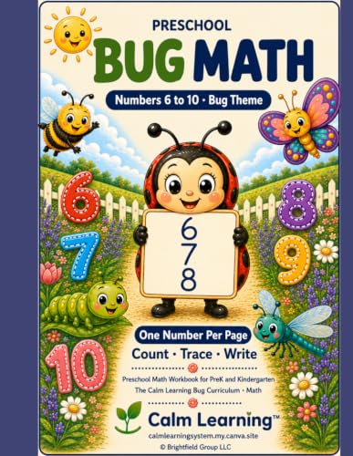Bug Math Workbook (Numbers 6-10) cover