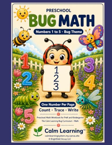 Bug Math Workbook (Numbers 1-5) cover