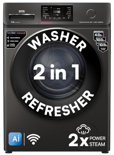 IFB 11 Kg 5 Star, DeepClean®, AI Powered, WiFi, Fully Automatic Front Load Washing Machine (EXECUTIVE PLUS OXN 1114 CMS, PowerSteam®, 9 Swirl, Steam R