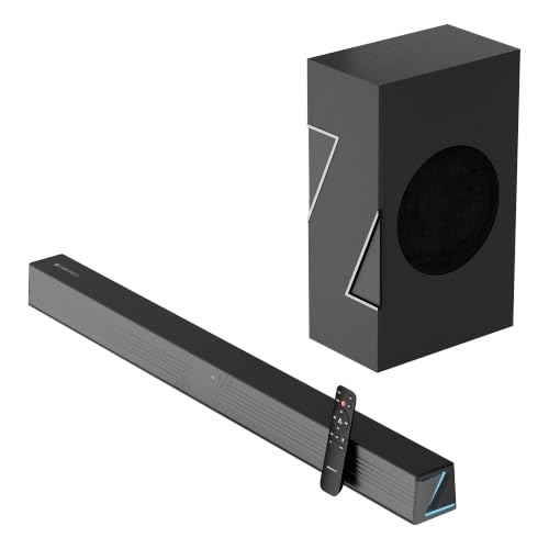 Zebronics Juke Bar 501 Soundbar, 200W RMS, Virtual 5.1, Dual Drivers, 13.33cm Subwoofer, LED Indicator, BT v5.1, TV ARC, USB, AUX, Wall Mountable, Rem