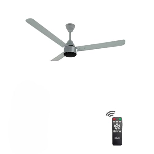 EcoLink AiroMax BLDC 1200mm Ceiling Fan – Grey | Power-Saving BLDC Technology | High Airflow Performance | Low Noise | 2-Year Warranty | Pack of 1