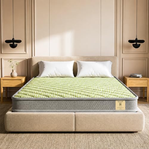 Shayan Dual Comfort Mattress | 4 inch Queen Size | Reversible Design with Soft & Firm Sides | Superior HD Foam | Breathable Knitted Fabric | 75x60x4 I