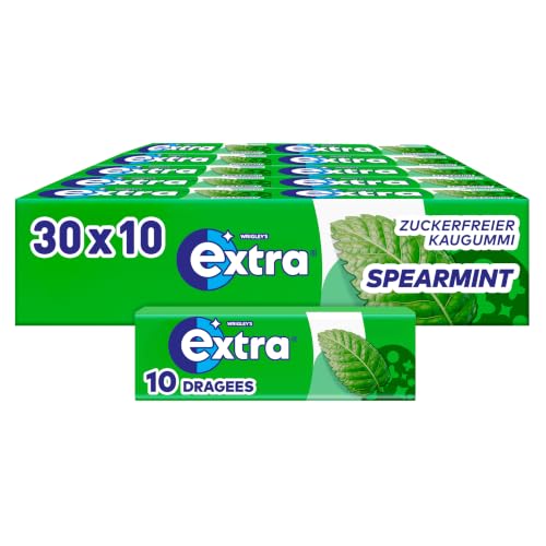 (-41%) Extra Kaugummi Spearmint, zuckerfrei, perfekt zum Abschalten, Großpackung 30x10