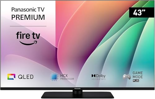 Panasonic Premium TV-43W80AEZC, 43 Pollici TV QLED 4K Ultra HD, Fire TV | Dolby Vision e…