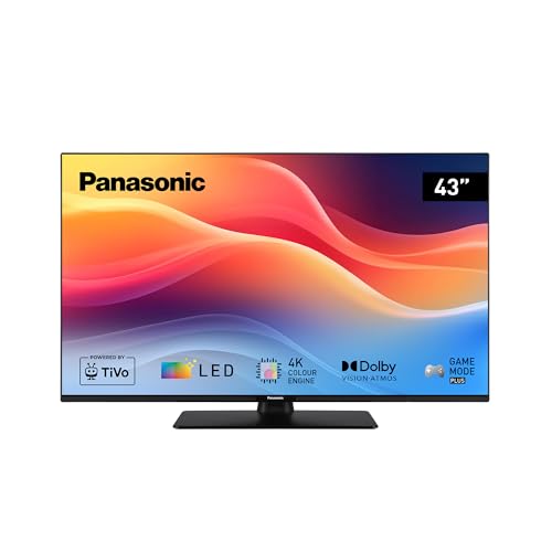 (-30%) Panasonic TB-43W61AEZC, W61 Serie, 43 Zoll, 4K Ultra HD LED Smart TV, TiVo, Dolby Vision & Atmos, Game Mode Plus, Alexa & Google Sprachsteuerung, Schwarz