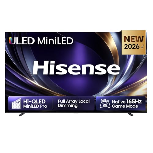 (-14%) Hisense 100U7DS Pro Fernseher 100 Zoll, 4K UHD, Hi-QLED Mini LED Pro, Smart TV, 165Hz, Hi-View AI Engine Pro, Dolby Vision.Atmos, AI Picture, AI 4K Upscaler, AMD FreeSync Premium Pro,Tuned by Devialet