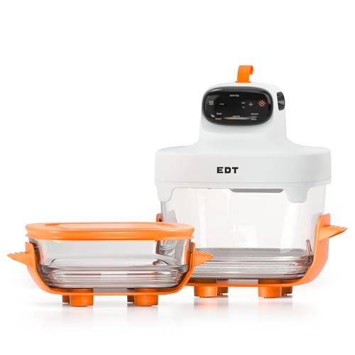 EDT Luma ZERO COATING PureGlass™ Air Fryer Oven | 4.5L + 2.5L Dual Bowl | NutriRetain™ | 6-in-1 Multi Function | 100% Toxin Free No Ceramic, PFAS, PTF