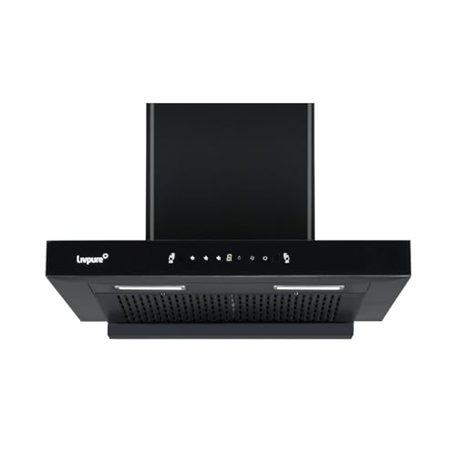 Livpure Fenix Plus 60 cm | T-Shape Chimney | 1500 m³/hr Suction | Filterless | Touch & Gesture Control | Low Noise | 10 Years Motor + 2 Years Comprehe
