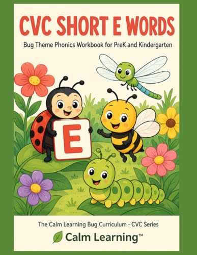 Bug CVC Short E Words cover