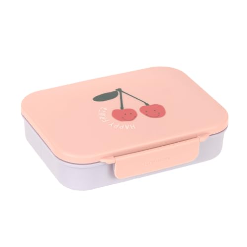🔥 STARKER PREIS (-34%) LÄSSIG Kinder Bento Lunchbox Brotdose mit Fächern Happy Fruits Cherry