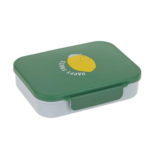 🔥 SELTEN SO GÜNSTIG (-50%) LÄSSIG Kinder Bento Lunchbox Brotdose mit Fächern Happy Fruits Lemon