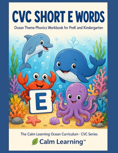 Ocean CVC Short E Words cover