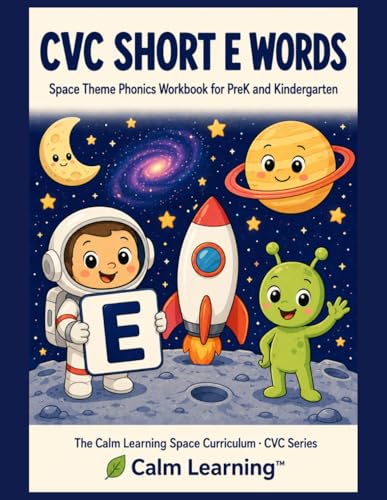 Space CVC Short E Words cover