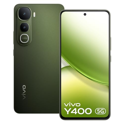 vivo Y400 5G (डायनेमिक ग्रीन, 8GB RAM, 128GB स्टोरेज) बिना किसी लागत वाली ईएमआई/अतिरिक्त एक्सचेंज ऑफ़र के साथ