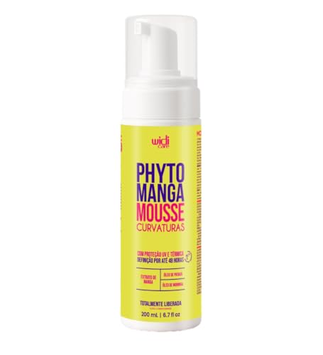 Widi Care PhytoManga Mousse Curvaturas 200ml para Cabelos Ondulados, Cacheados e Crespos
