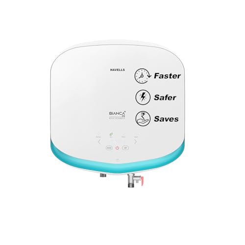 Havells Bianca DG+ 15L 5 Star 3-in-1 Convertible Storage Water Heater(Geyser)|Dual Element|33% Fast Heating|With Remote|Anti Rust Tank|7 Yr Tank & 5 Y