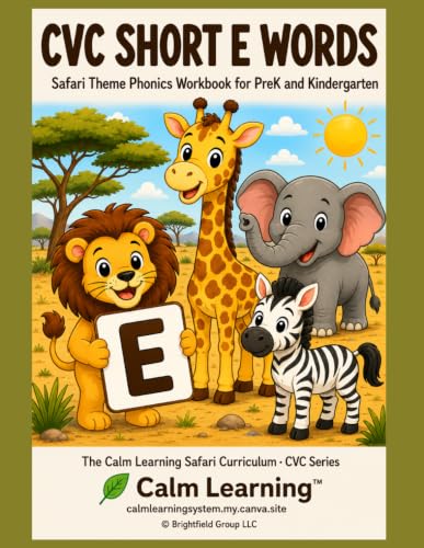 Safari CVC Short E Words cover