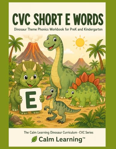 Dino CVC Short E Words cover