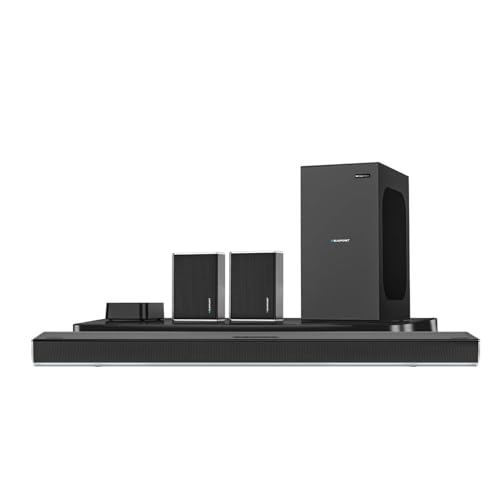 BLAUPUNKT SBW600 Klassic 8.1 Dolby Atmos Soundbar Home Theater System | 700W Powerful Surround Sound | 8" Subwoofer & Wireless Receiver | Premium Meta