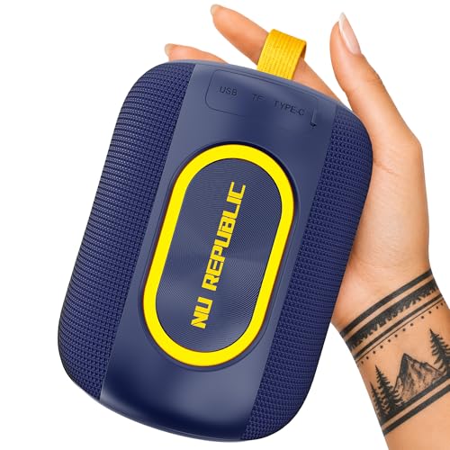 Nu Republic SonicPop 2000 Portable Bluetooth Speaker | 16W Loud Sound, XBASS Deep Bass, RGB Lights, 66mm Driver, TWS Pairing, BT 5.4, Multi-Port, 6 Hr