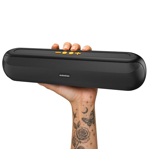 Dubstep Pop1600 Wireless Bluetooth Speaker, 16W with 52mm Driver, Bluetooth 5.4, TWS Pairing, USB/TF Card, Type-C Charging, 10 Hours Playtime, Portabl