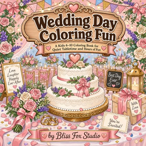 Wedding Day Coloring Fun cover