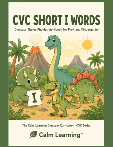 Dino CVC Short I Words cover