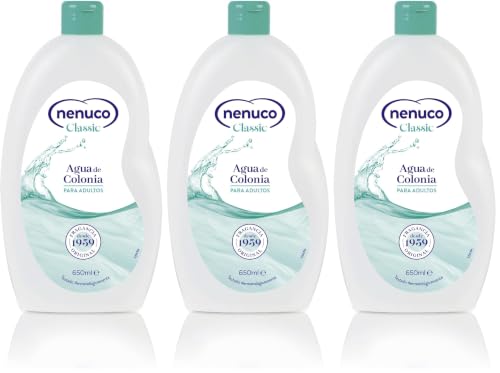 Nenuco Classic Agua de Colonia, Fragancia Original, 650 ml (Paquete de 3)