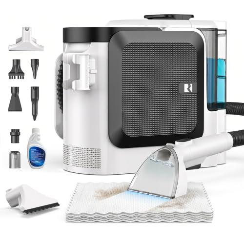 (-27%) Redkey Rd-F1 Polsterreiniger Gerät, 4-in-1 Waschsauger mit Dampffunktion, 26000Pa Saugkraft, 1800W Tiefenreinigung für Teppich, Sofa, Matratze, Tierflecken, 3-in-1 Wassertank & 7 Zubehör