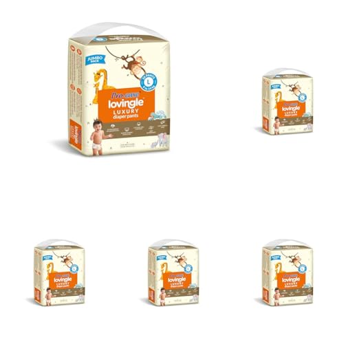 Pro-ease Lovingle Luxury Wrapper Baby Diaper|Pant Style Diaper for Baby|Diaper L Size|2X preference on Absorption*IAdvanced Leakage Protection|Wetness