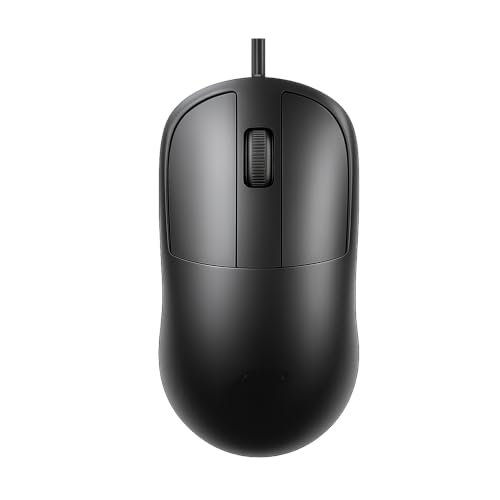 Ant Globe 18 Wired Optical Mouse, USB Type C Computer Mouse with Adjustable 1600 DPI Sensor, Ergonomic Lightweight Corded Office Mouse with 1.2m Cable