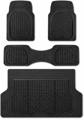 Motor Trend FlexTough Lite Rubber Car Mat & Cargo Liner Full Set for $30 + free shipping