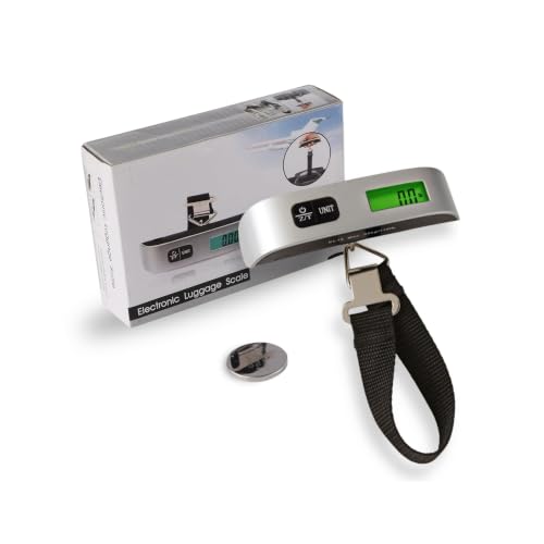 Atom A306 Weight Machine for Luggage & Travel (50Kg) | Luggage Weighing Scale for Flights | Portable Digital Hanging Scale with Tare & Multiple Weighi