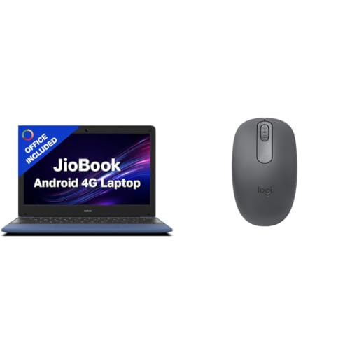 JioBook 11 with Lifetime Office | Android 4G Laptop Mediatek 8788 (JioOS) | Octa-core | 4GB RAM | 64 eMMC Storage | Thin and Light Laptop (11.6 inch, 