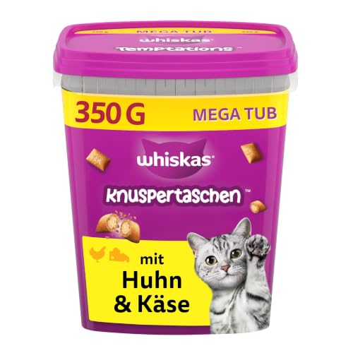 ⚡ BLITZDEAL 1,22€ Coupon! WHISKAS KNUSPERTASCHEN Box Huhn & Käse 2 x 350g