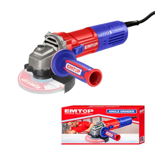 EMTOP Esmerilhadeira/Lixadeira Angular 115 Mm 750W 12.000 RPM 110V com Alça Auxiliar