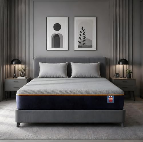 MINDCLOUD™ Memory Foam Mattress (12 Years Warranty) | Ortho Support | Pressure Relief Foam with Breathable Fabric | Zero Motion Transfer | Medium Firm