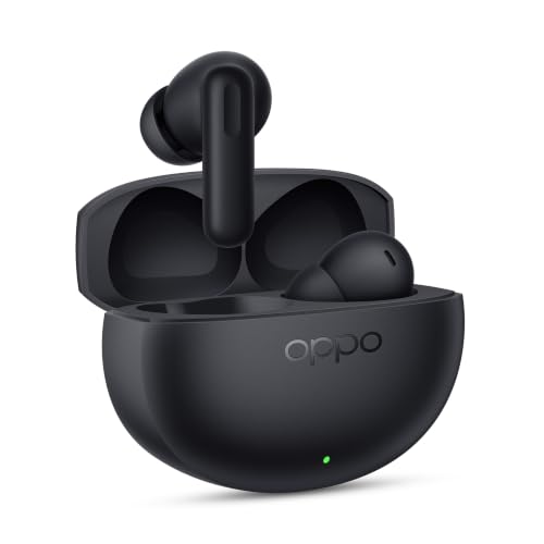 Oppo Enco Air 5 True Wireless Noise Cancelling Earbuds with 52dB Real time ANC,Upto 54Hrs Playtime,Triple-Mic AI Clear Call,Low Latency,Fast Charging.