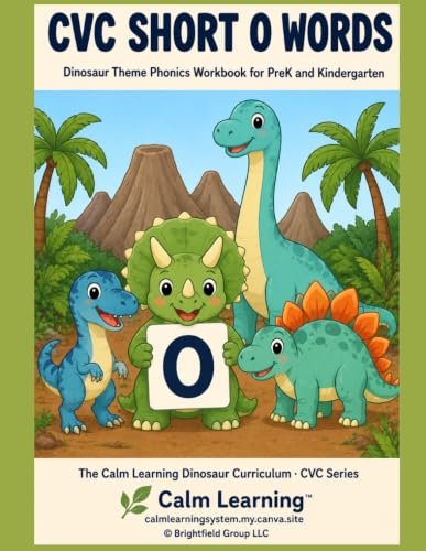 Dino CVC Short O Words cover