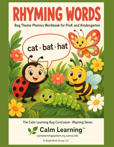 Bug Rhyming Words Workbook cover