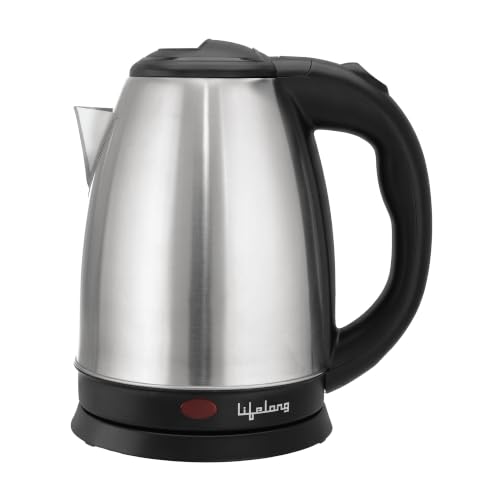 Lifelong ISI Certified Electric Kettle 1.5L with Stainless Steel Body,1500 W Easy and Fast Boiling of Water for Instant Noodles, Soup, Tea etc. (1 Yea