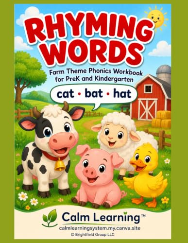 Farm Rhyming Words Workbook cover