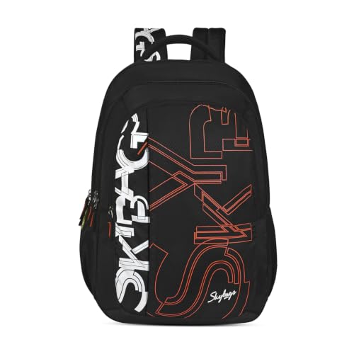 Skybags Brat Pro Max 35L Laptop Backpack (Upto 15.6"), 3 Compartments | Spacious, Rain Cover, Side Pockets, Padded Straps, Premium Fabric, College/Off
