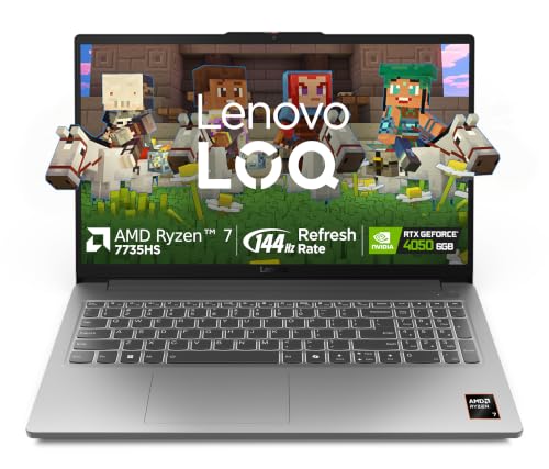 Lenovo LOQ Essential AMD Ryzen 7 7735HS | NVIDIA RTX 4050 6GB (16GB RAM/512GB SSD/144Hz Refresh Rate/15.6" (39.6cm)/Windows 11/Office Home 2024/Grey/1