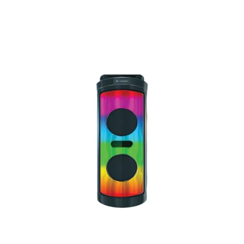 40W Bluetooth Party Speaker with RGB Lights, Fast Charging, Powerful Bass, USB/AUX Portable Wireless Speaker for Home, Outdoor & Parties