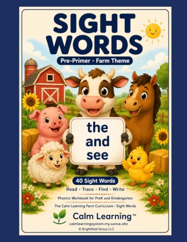 Farm Sight Words Pre-Primer cover
