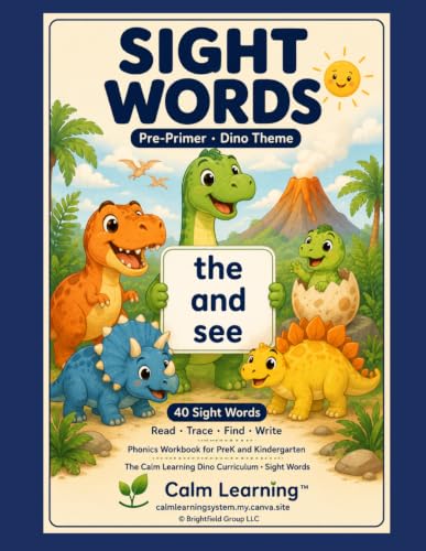 Dino Sight Words Pre-Primer cover