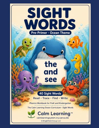 Ocean Sight Words Pre-Primer cover