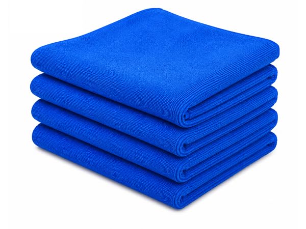 BENAVJI Microfiber Cleaning Cloth | 40x40 cm Ultra Soft Lint-Free Microfiber Towels | Multipurpose Cleaning Cloth for Car, Bike, Kitchen, Home, Super 