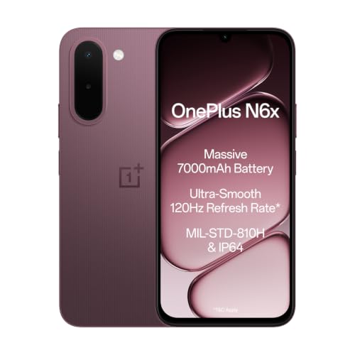 N6x | 4GB+64GB | Burgundy Red | 7000mAh Battery | Power for Days | 36-Months Smoothness | Smooth 120Hz Display | Largest 5300mm2 Cooling System | Mili
